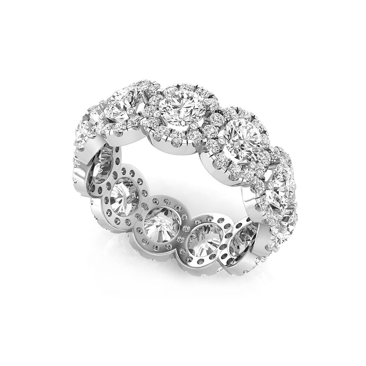 Halo Eternity Party Wear Or Wedding Band Ring