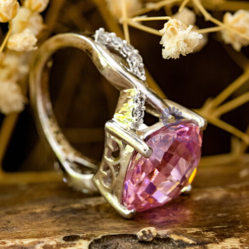 Engagement Pink stone Ring For Women