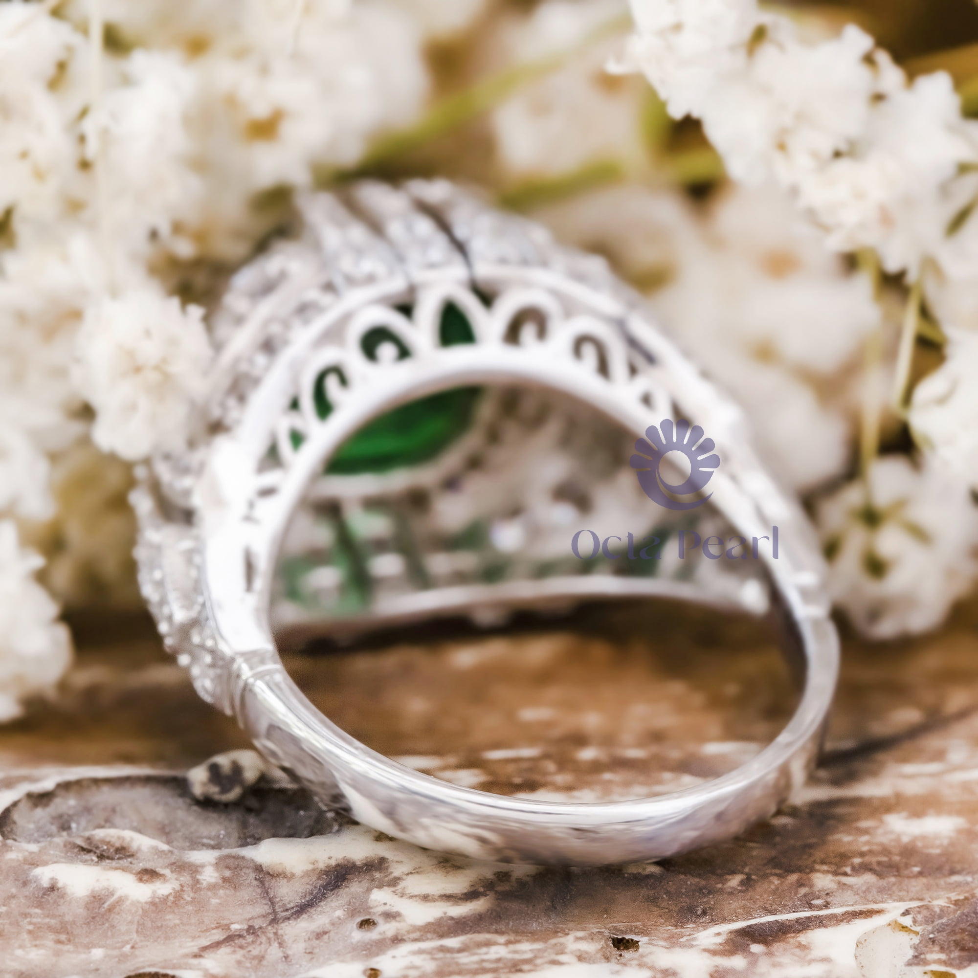 Milgrain Antique Victorian Art Deco Ring For Engagement