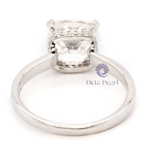 Princess-Cut Engagement Ring With Accent
