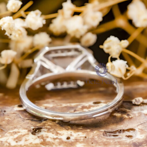 Old European-Cut Octagon Shape Halo Filigree Ring