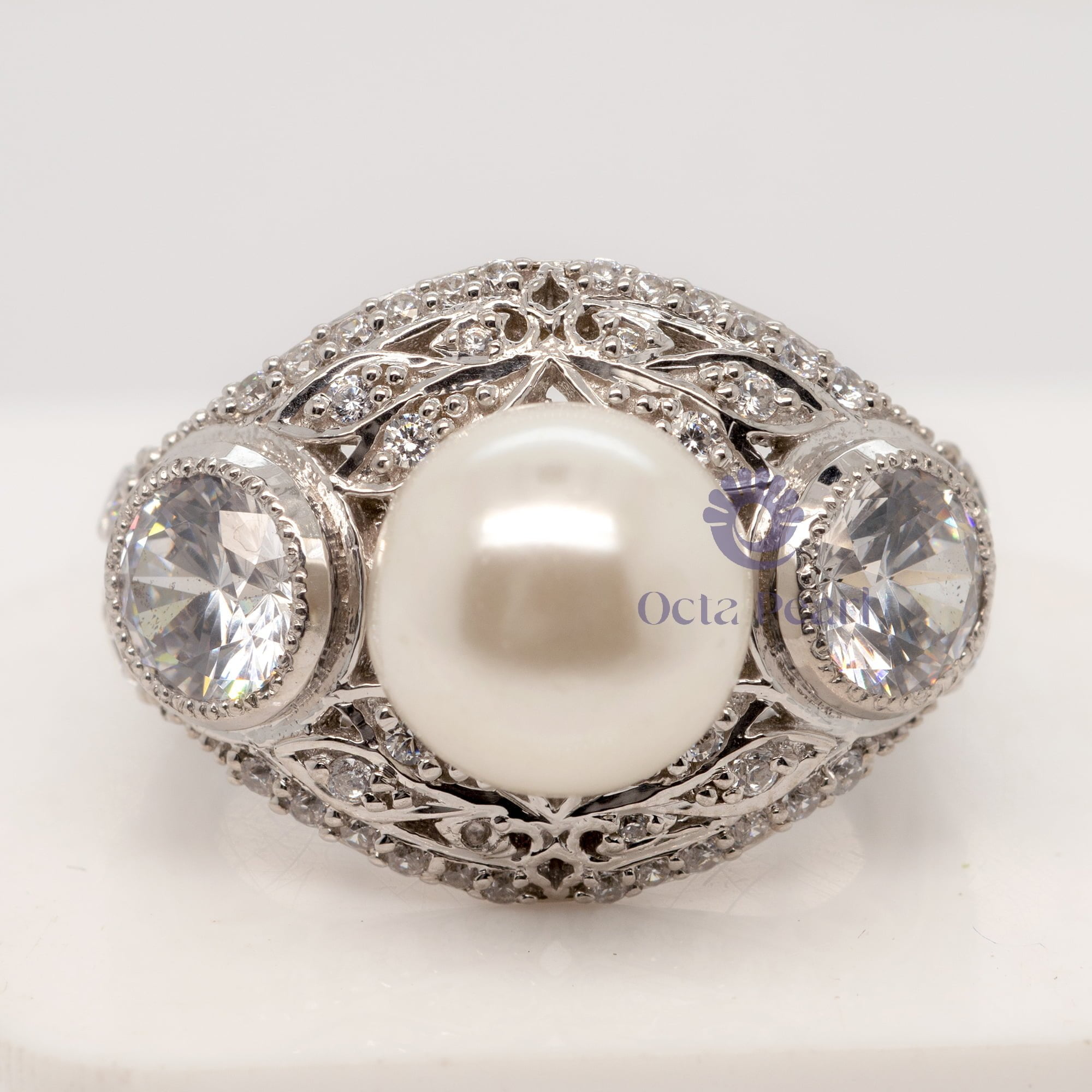 Art Deco Edwardian Wedding Ring For Women