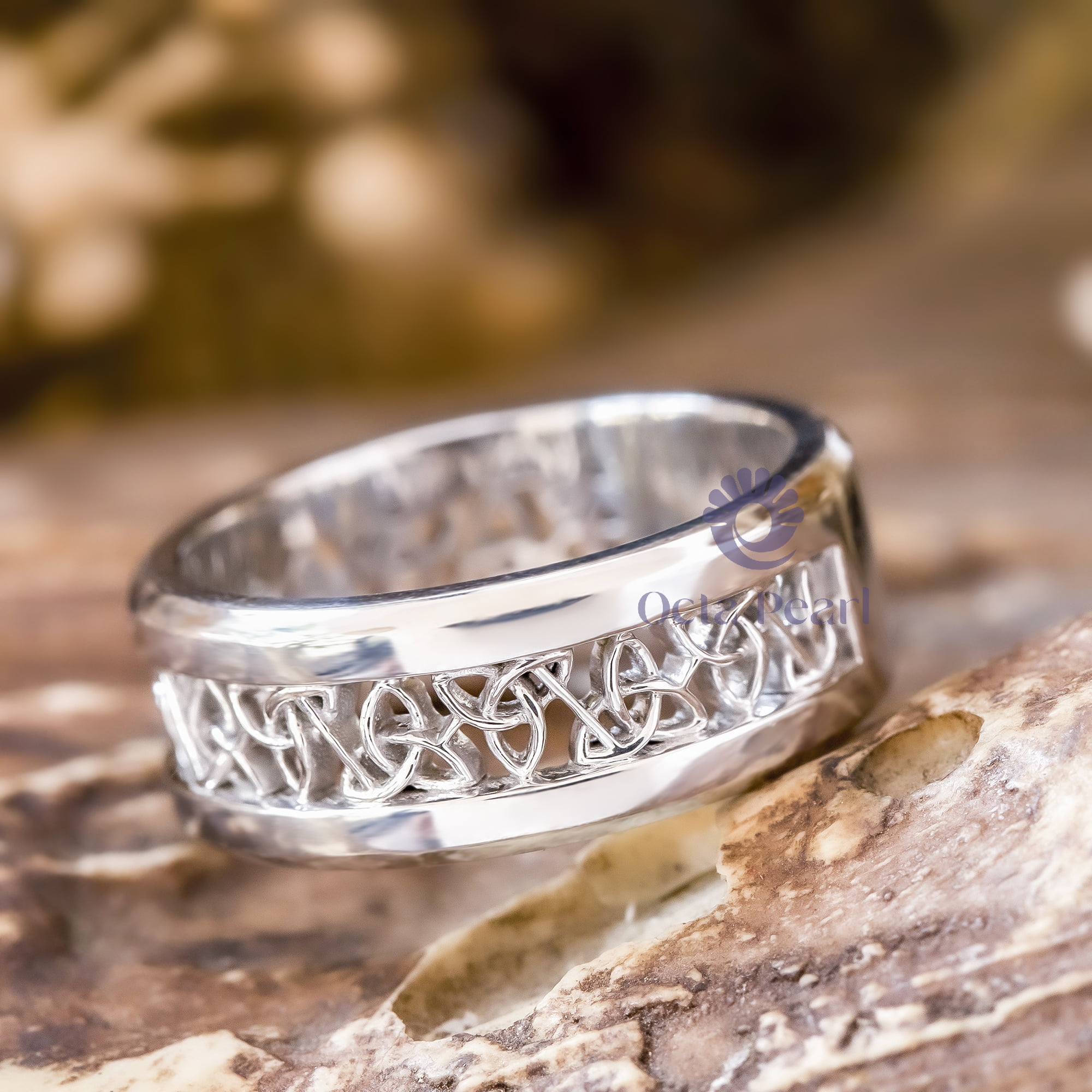Men Or Women's Wedding Anniversary Gift Trinity Celtic Knot Love Band Ring