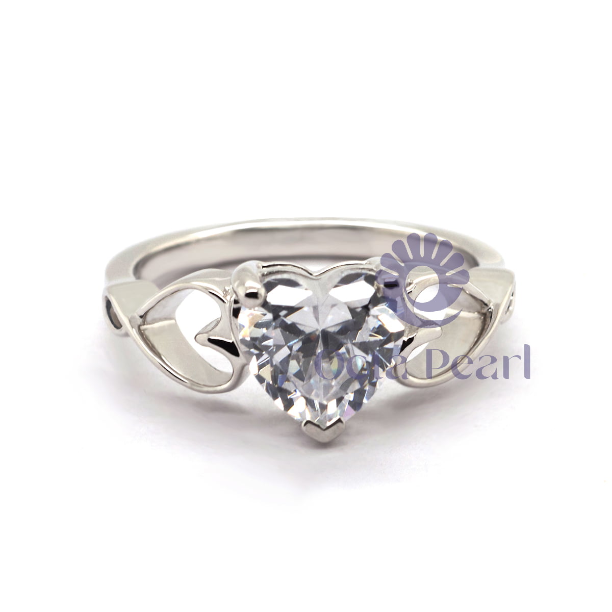 Heart Shape Solitaire Ring For Wedding