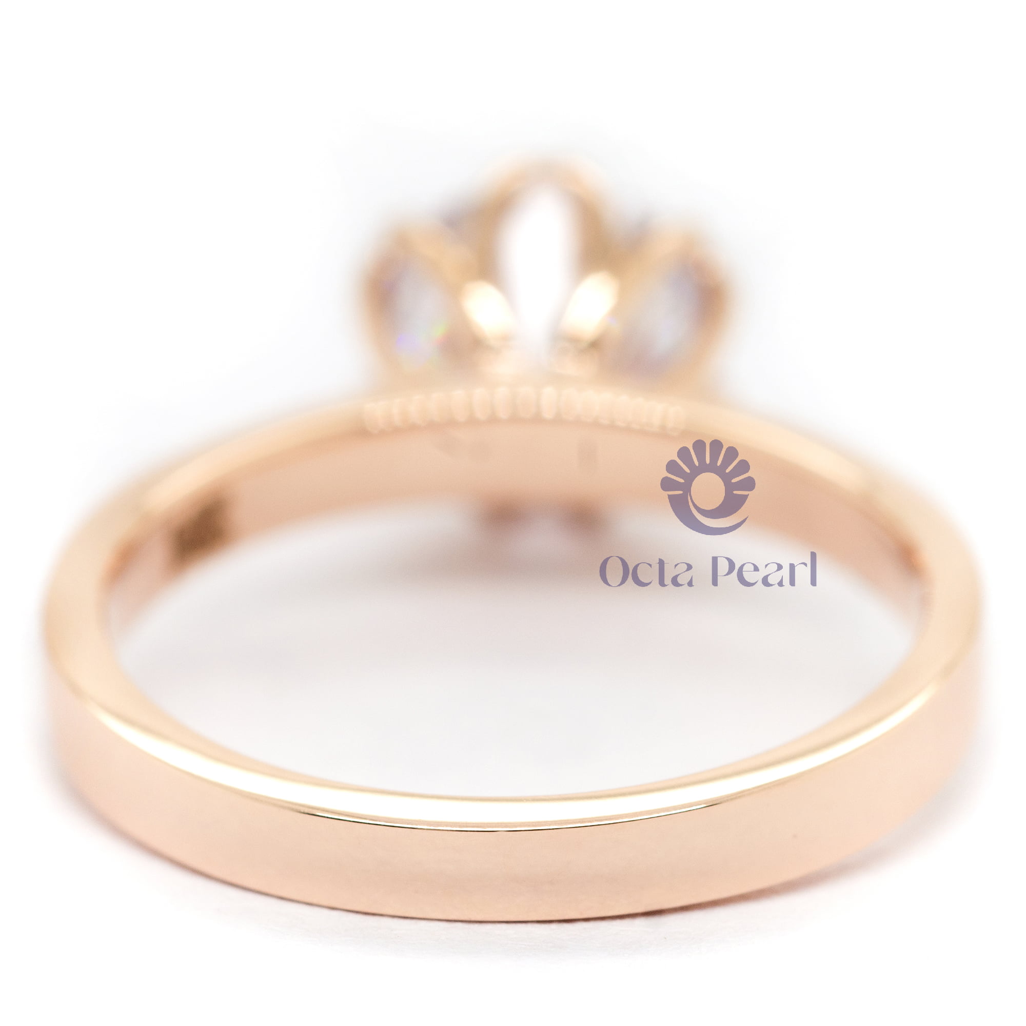 Rose Gold Solitaire Ring For Wedding