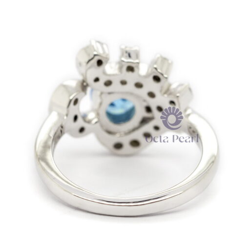 Unique Vintage-inspired Aquamarine Ring