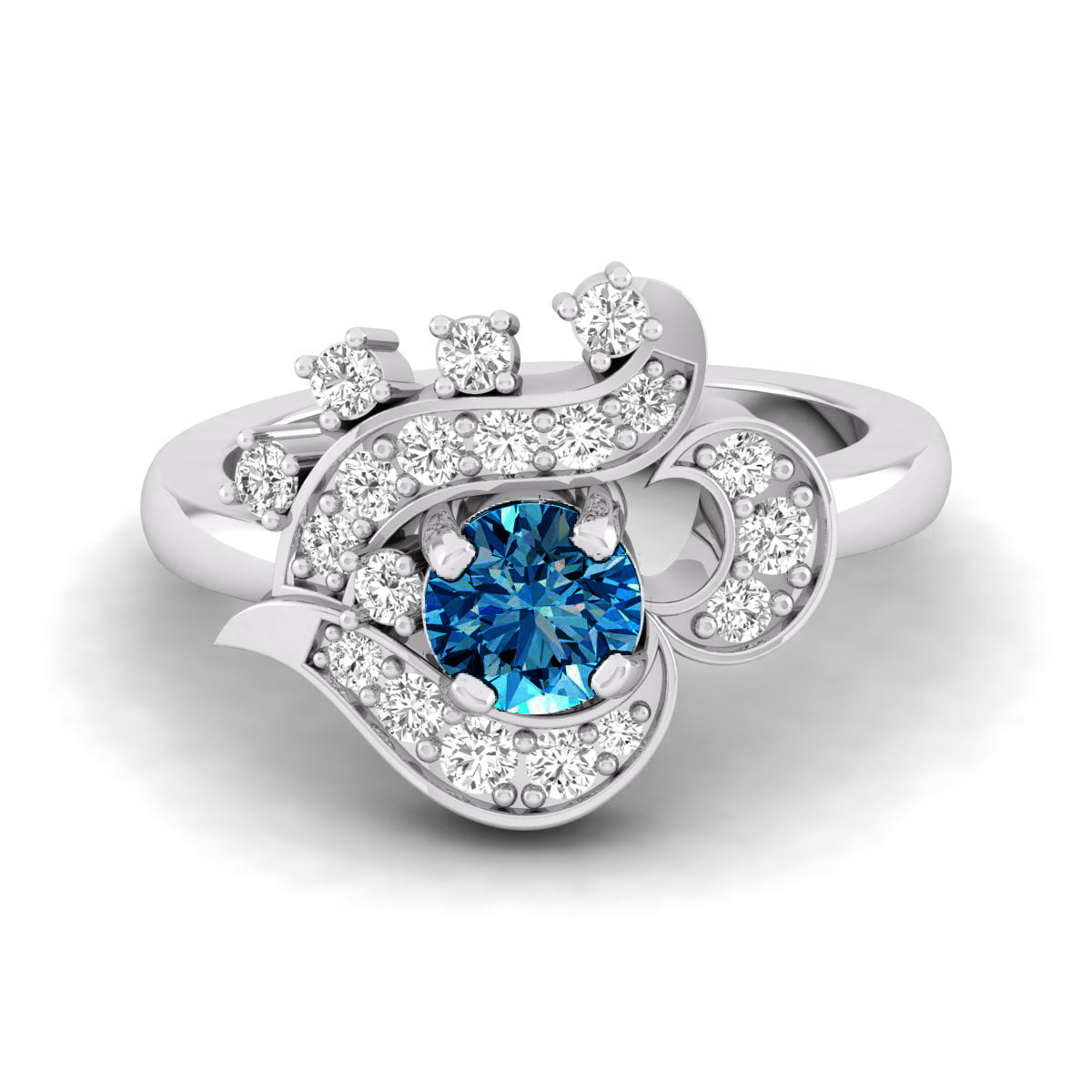 Unique Vintage-inspired Aquamarine Ring