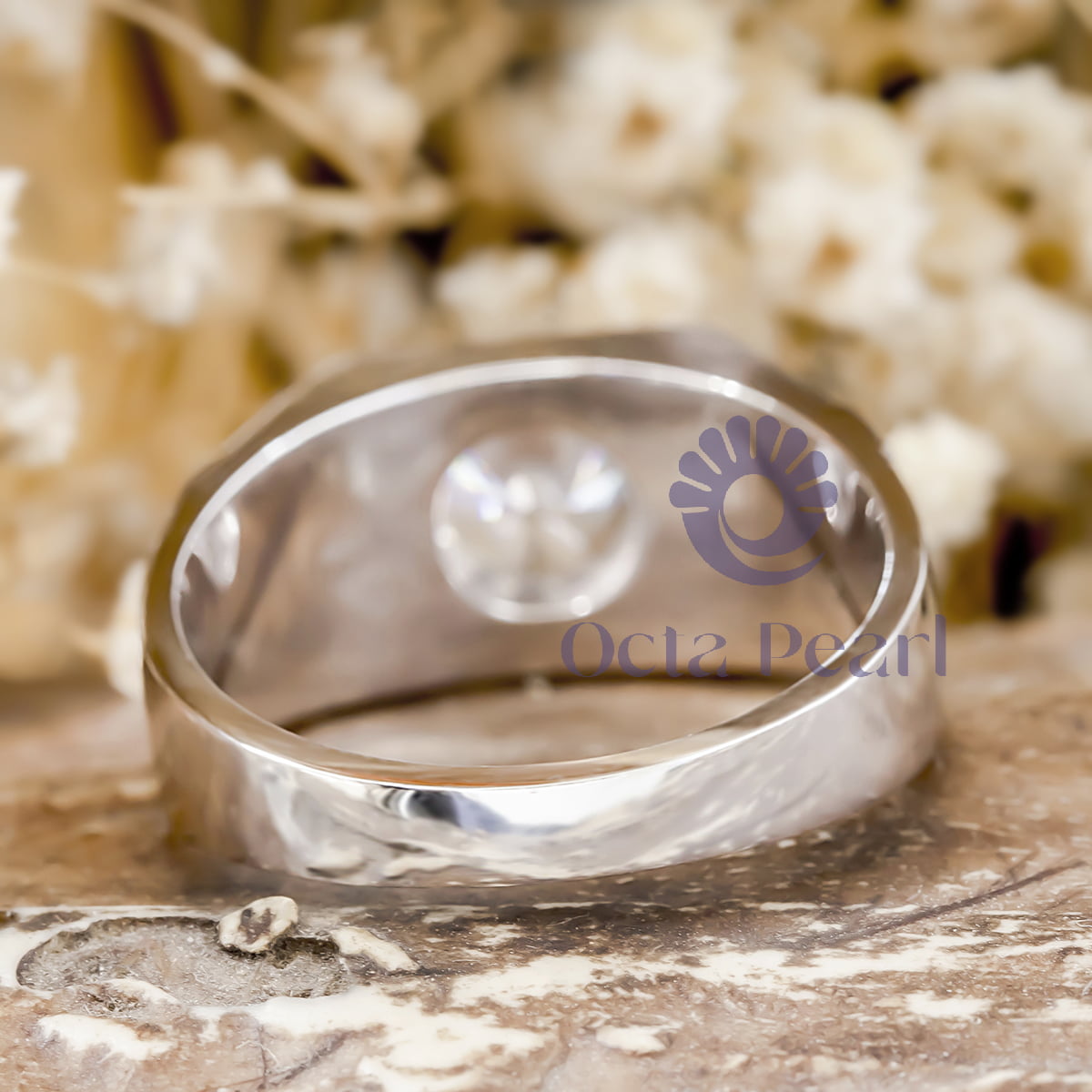 Elegant Round Cut Moissanite Engagement Wedding Ring For Men & Boys (2 2/25 TCW)