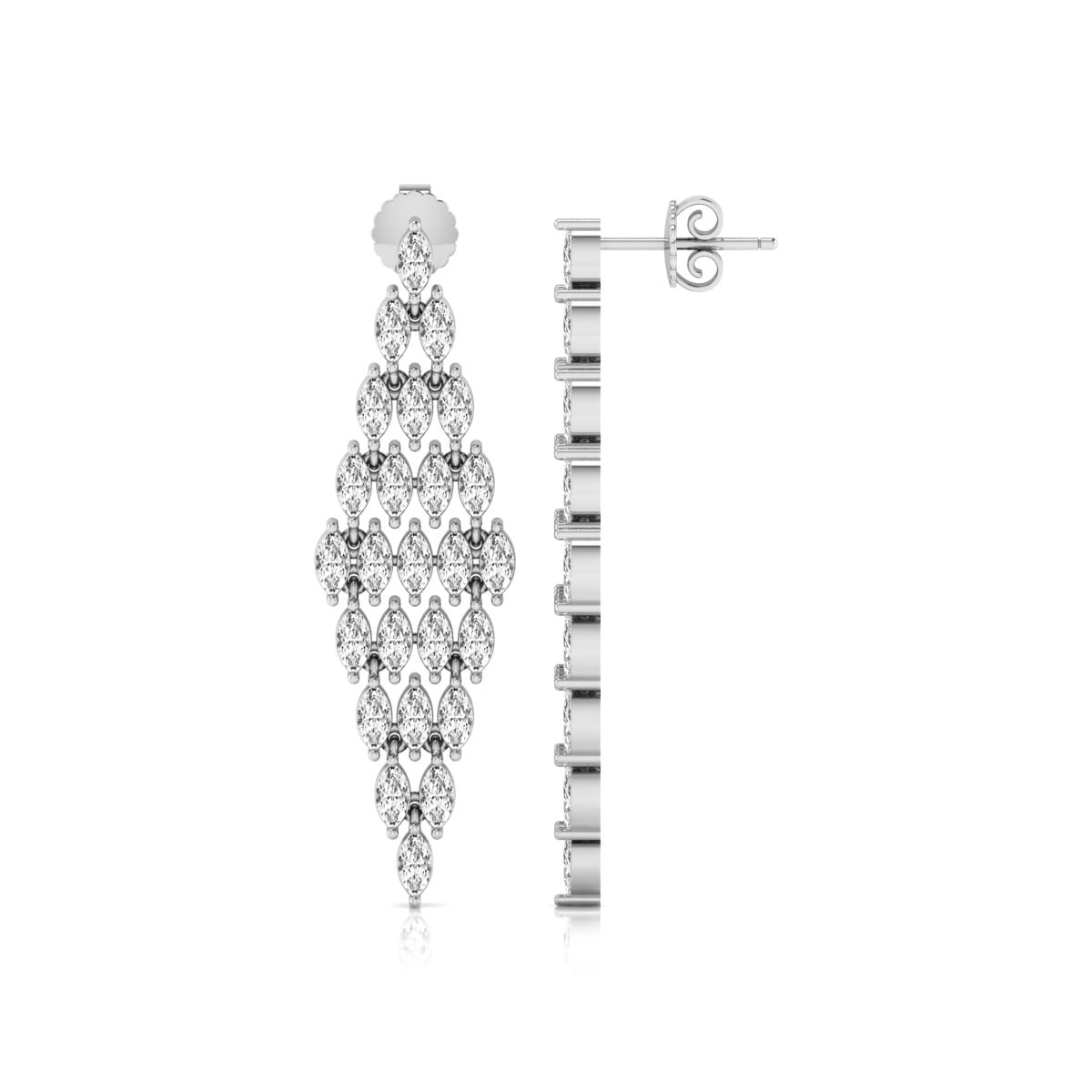 Marquise Cut CZ Stone Party Wear Or Wedding Gift Drop Dangle Earring