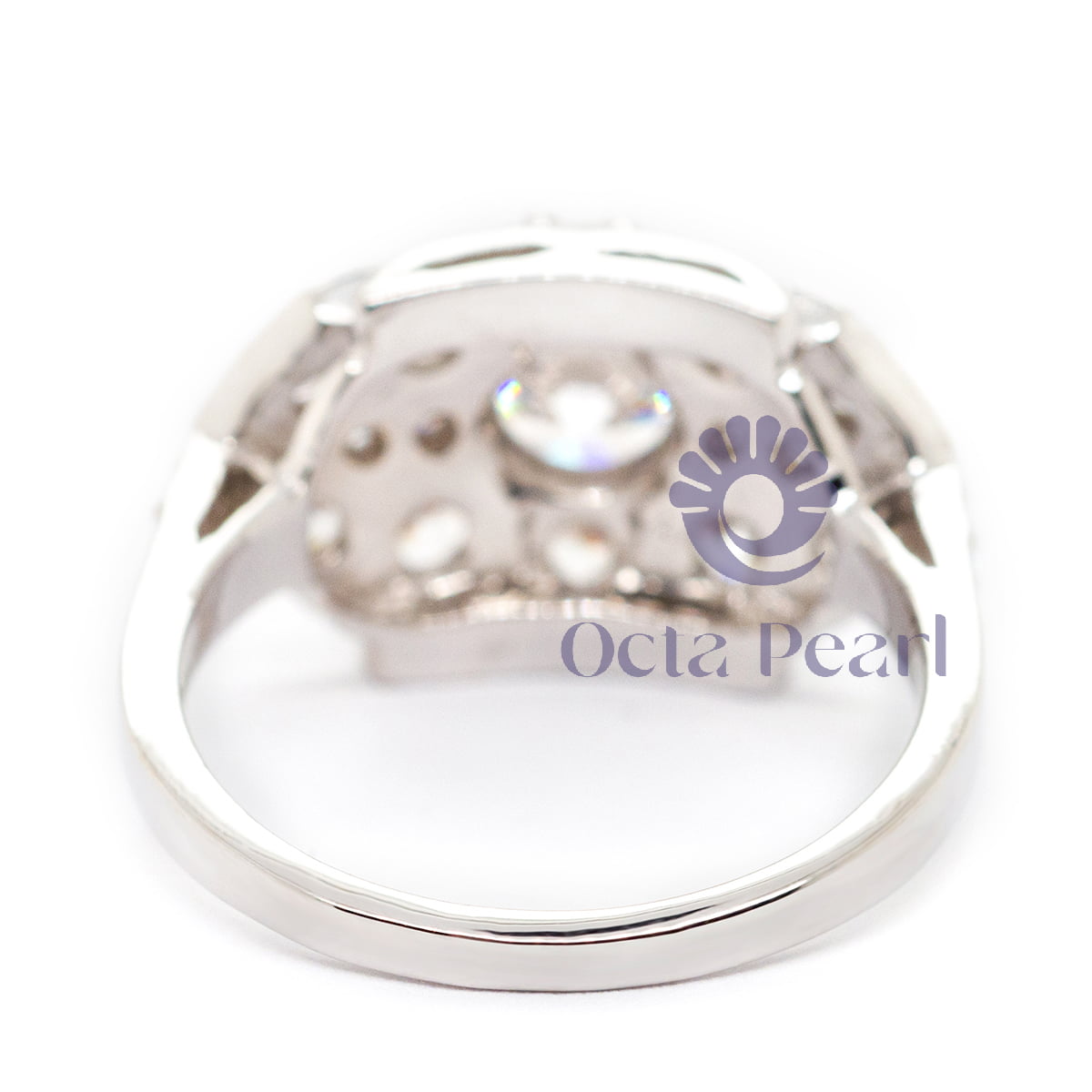 Round Cut Moissanite Milgrain Wedding Engagement Ring For Ladies (2 3/10 TCW)