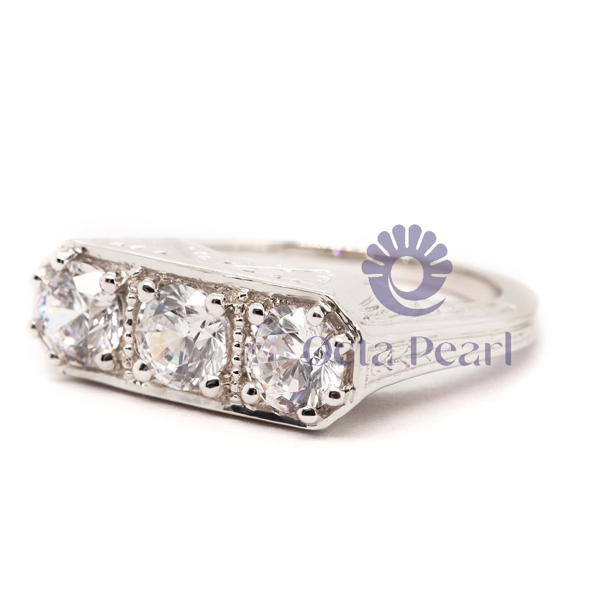Art Deco inspired Vintage Engagement Ring