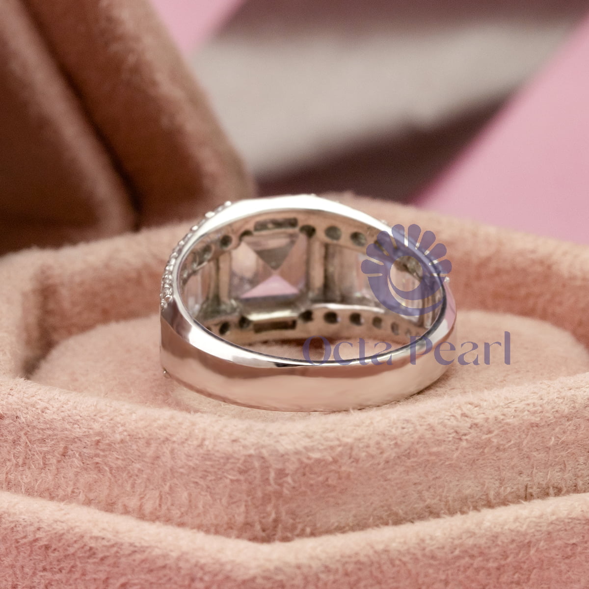 Asscher & Baguette Cut Channel Setting Wedding Ring