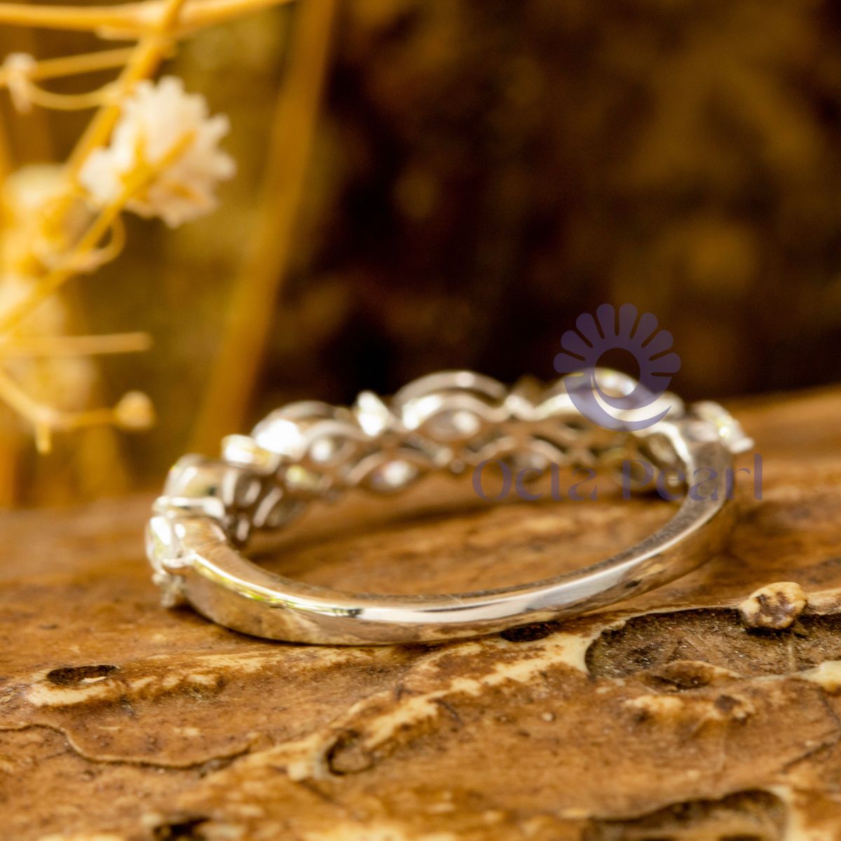 Marquise & Round CZ Stone Minimalist Promise Ring