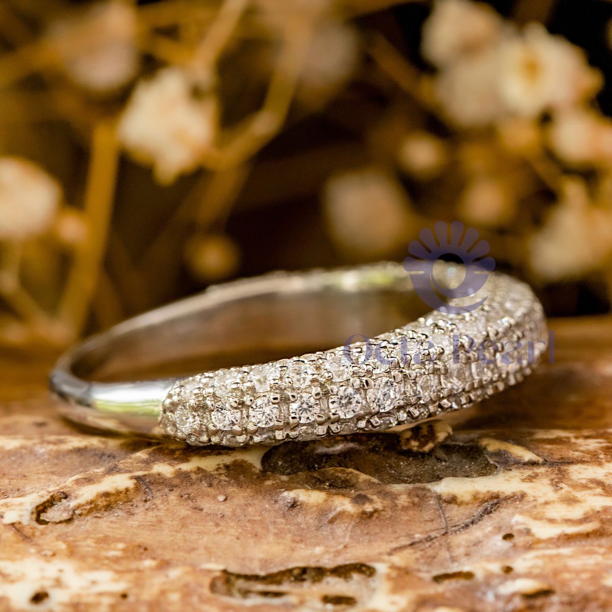 Round Moissanite Wedding Anniversary Gift Ring