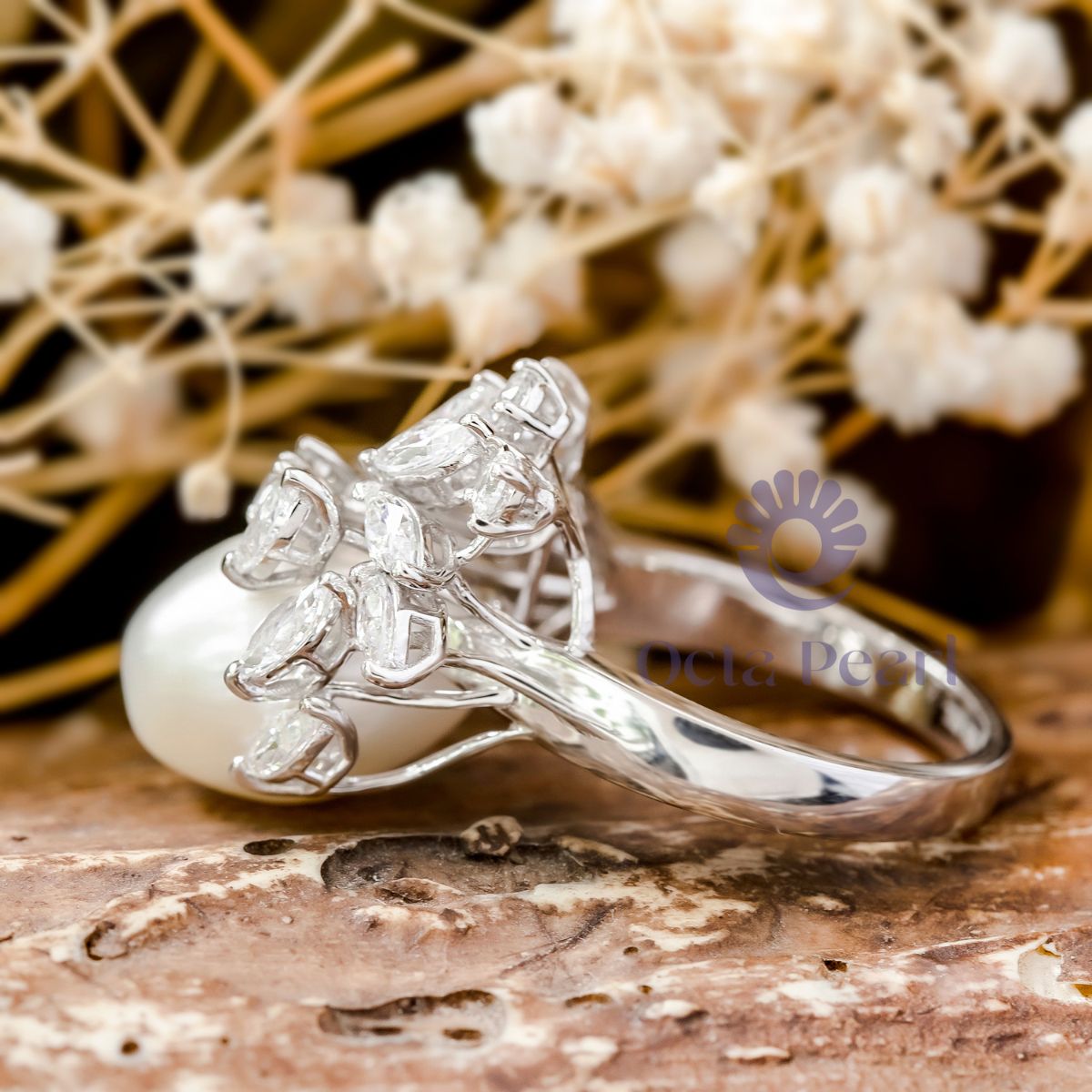 Pear & Round & Marquise CZ Stone Party Wear Ring