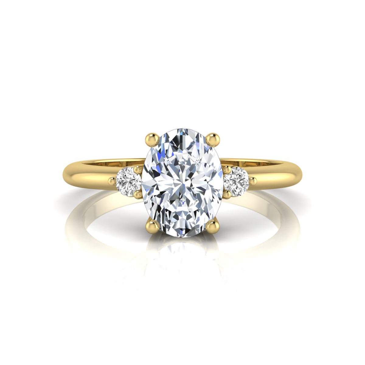 Marquise Moissanite Bypass Tension Set Criss Cross Ring