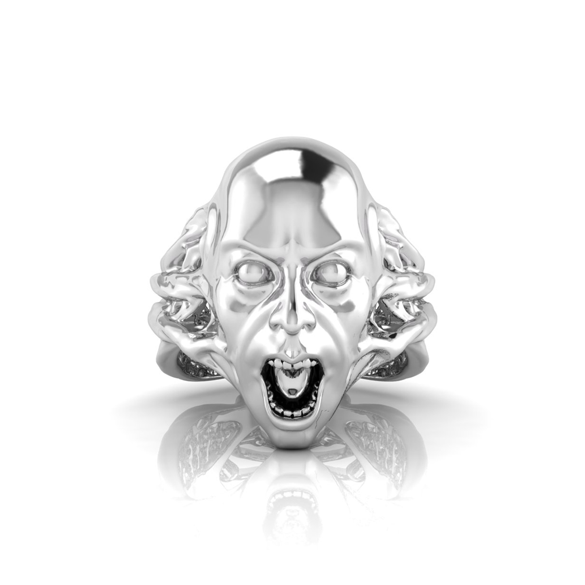Halloween Gift Screaming Face Ring For Men